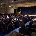 Picture of audience at the 2016 Faculty convocation